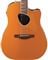 Ibanez Altstar ALT30 Acoustic Electric Guitar Dark Orange Metallic Body Angled View
